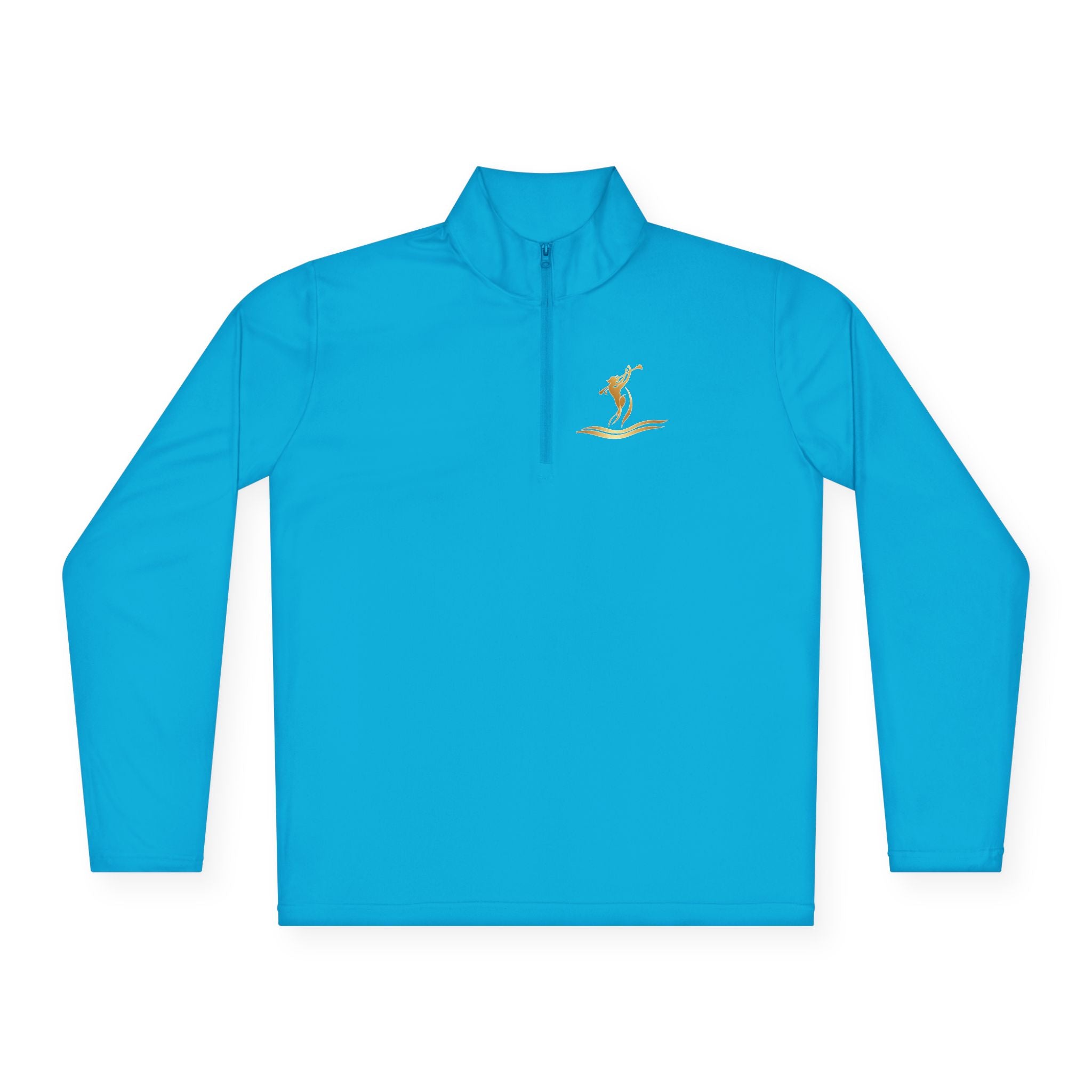 Gold Siren Swing Logo Quarter-Zip Pullover