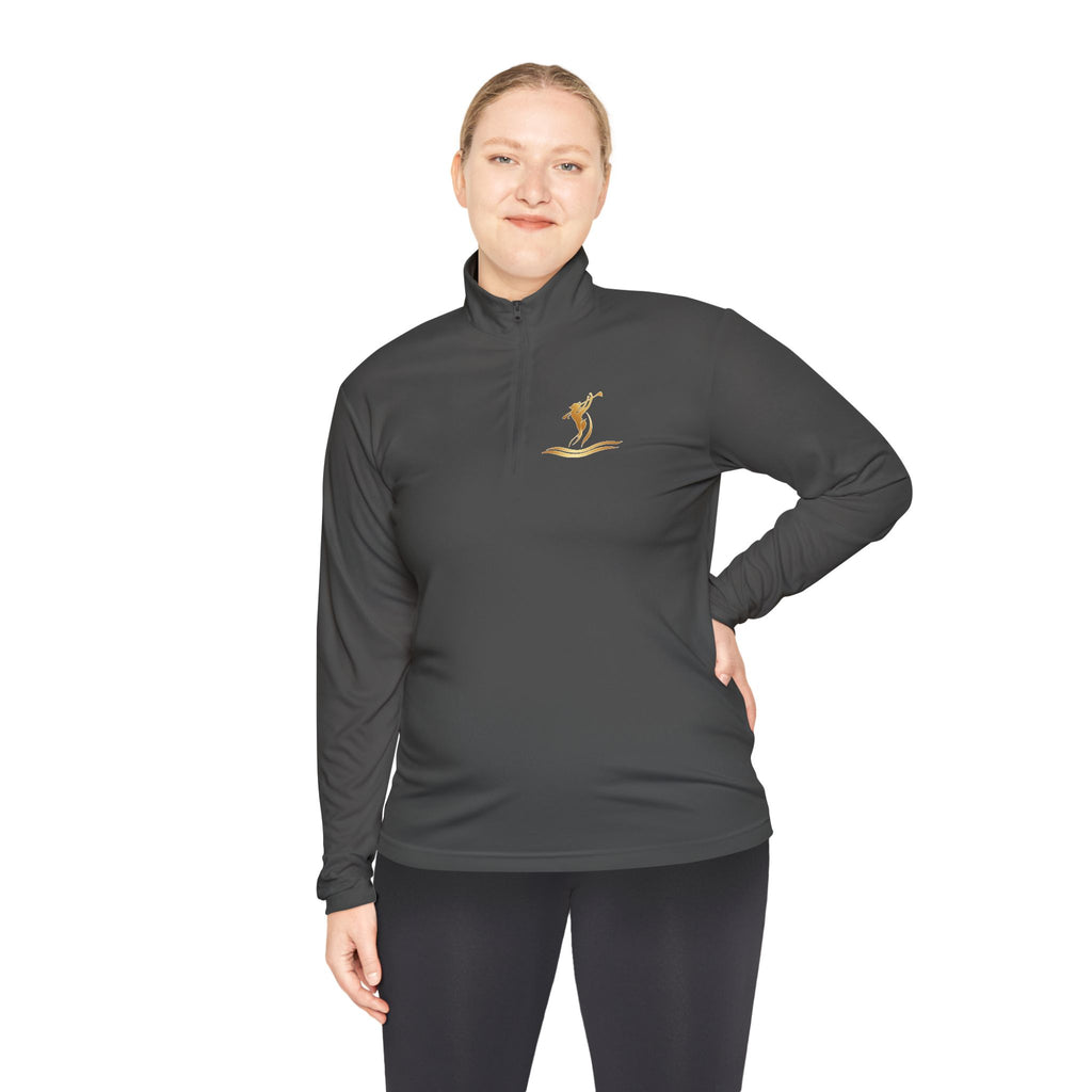 Gold Siren Swing Logo Quarter-Zip Pullover