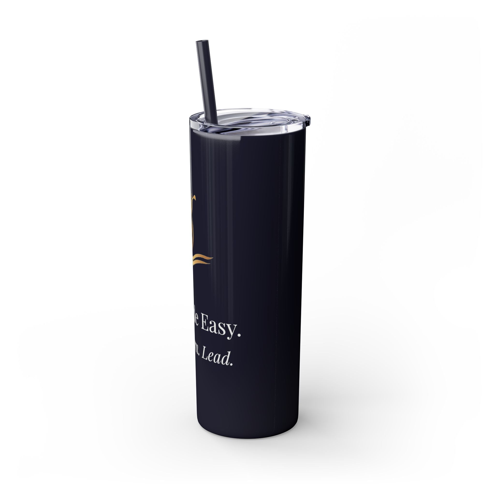 Skinny Golf Tumbler with Straw 20oz — 'Golf Made Easy'