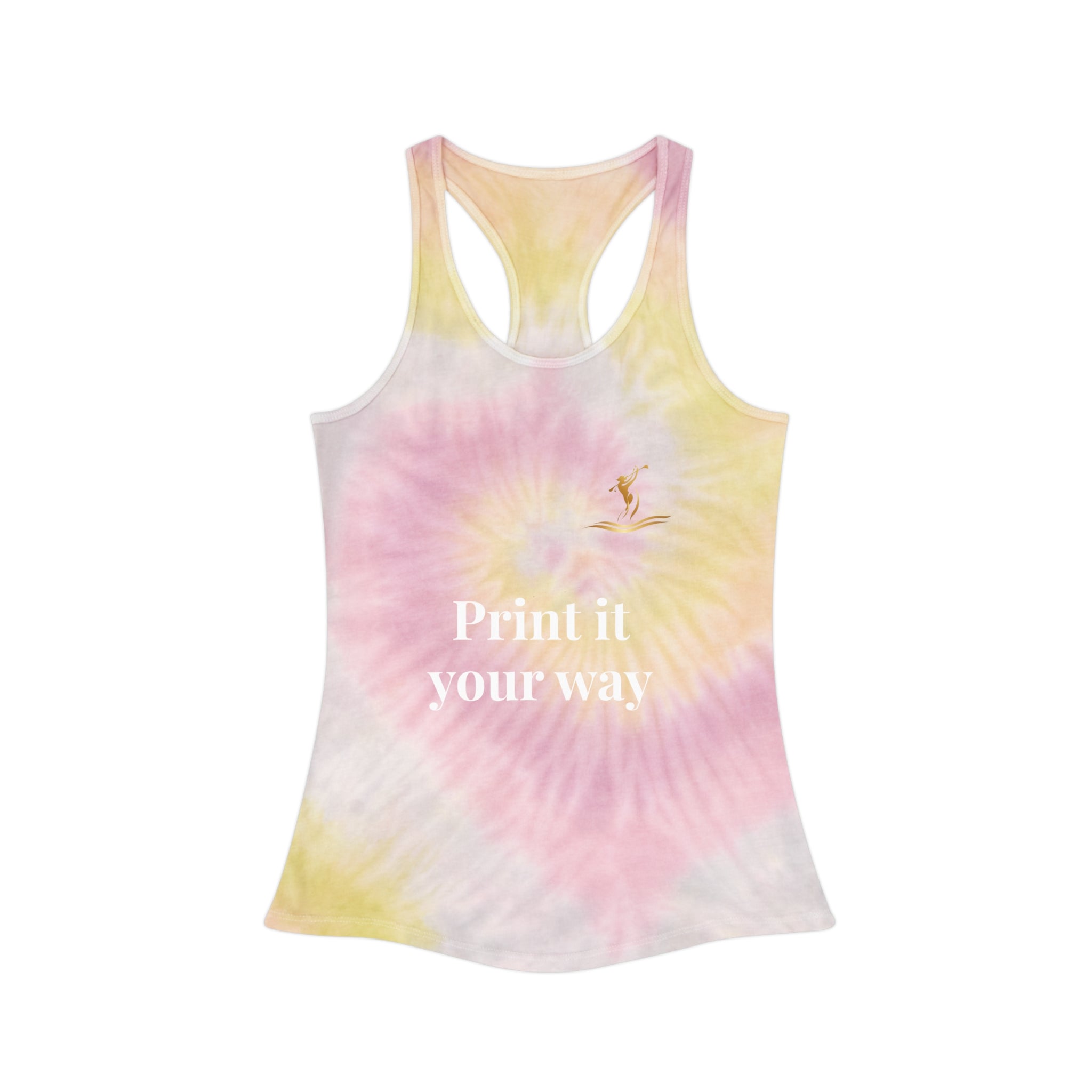Tie-Dye Racerback Tank Top — Customizable