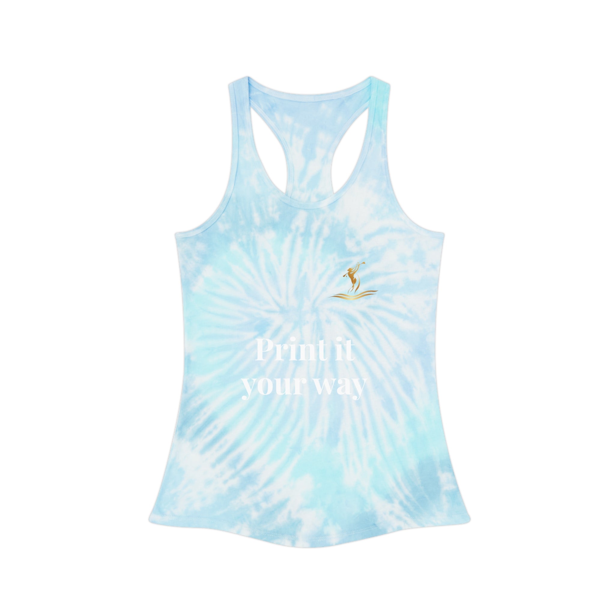 Tie-Dye Racerback Tank Top — Customizable