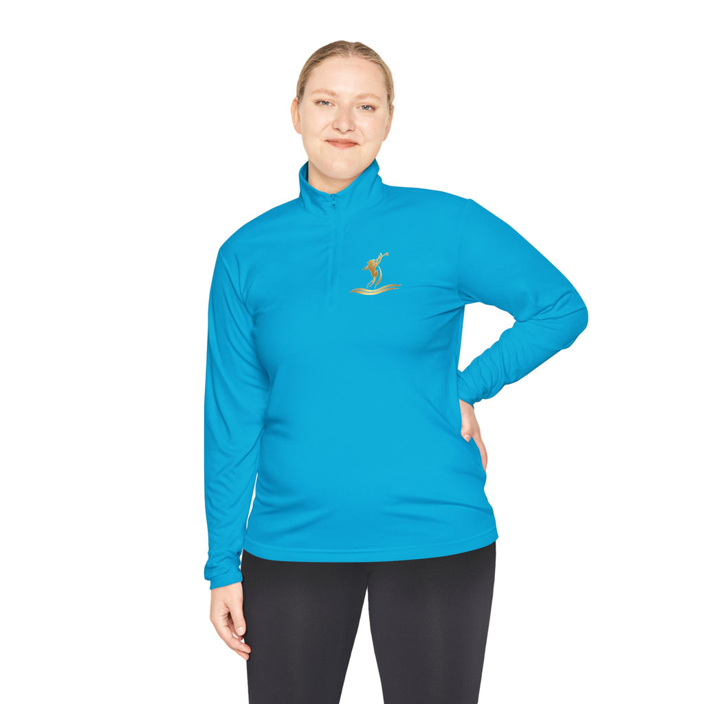Gold Siren Swing Logo Quarter-Zip Pullover