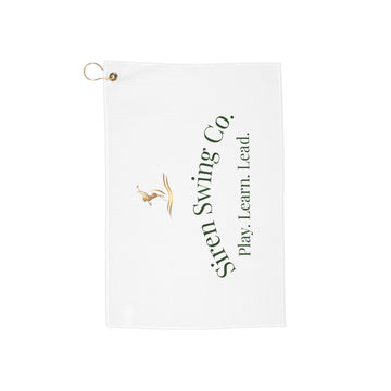 Golf Towel — Siren Swing Co. Golf Towel (Play. Learn. Lead.)