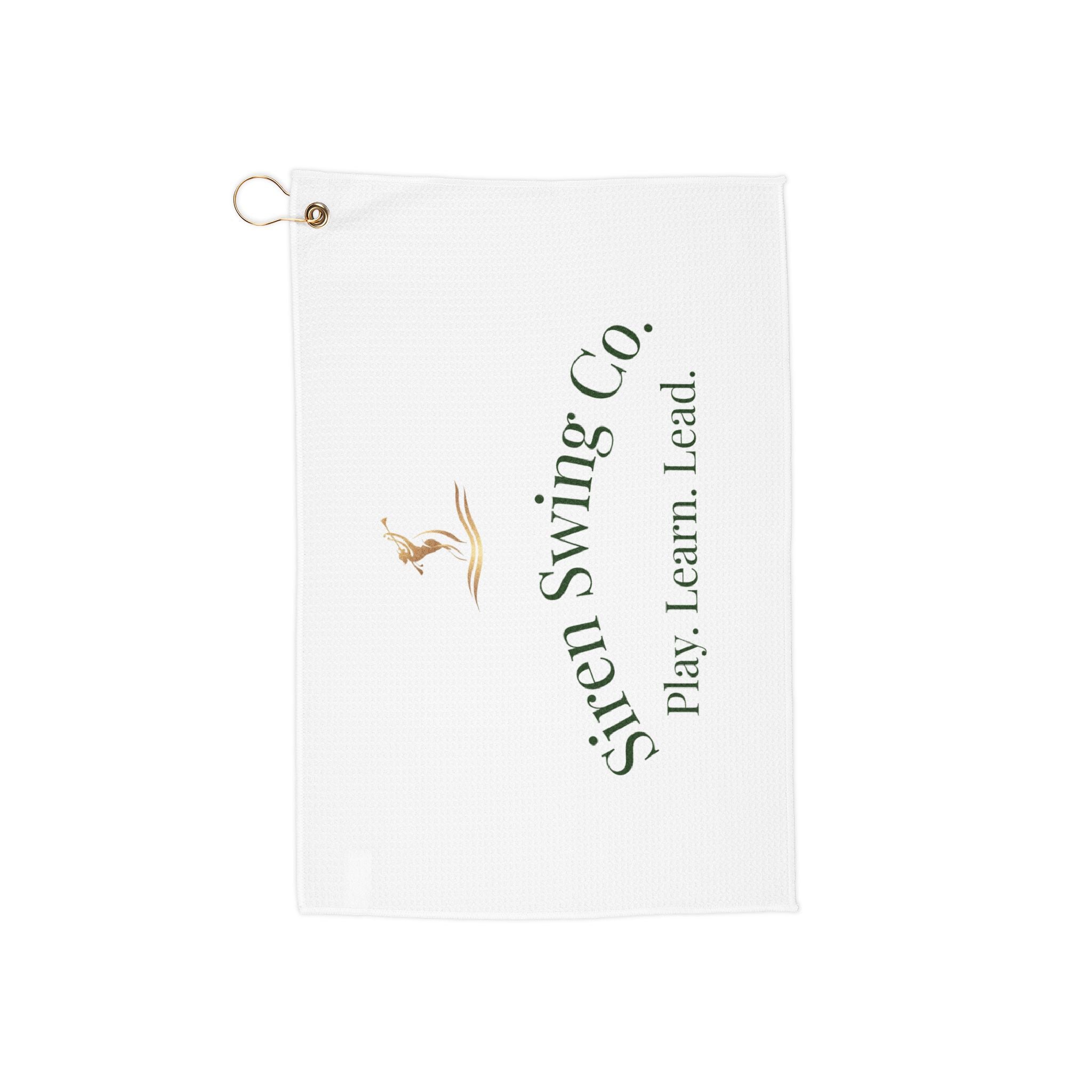 Golf Towel — Siren Swing Co. Golf Towel (Play. Learn. Lead.)