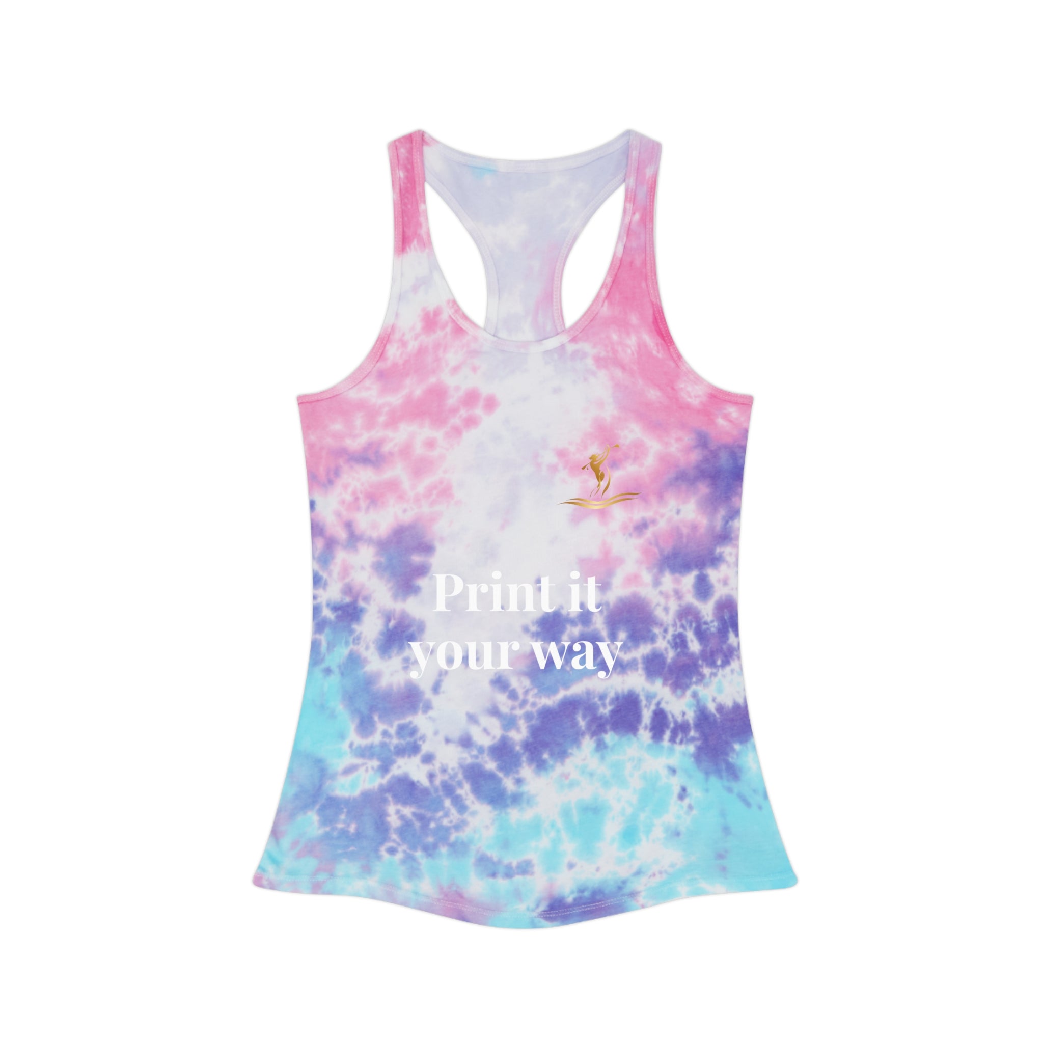 Tie-Dye Racerback Tank Top — Customizable