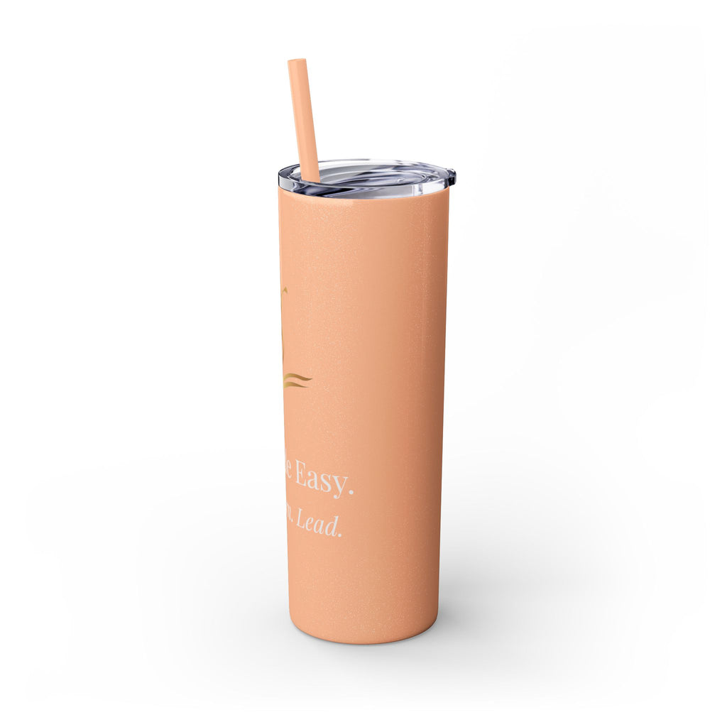 Skinny Golf Tumbler with Straw 20oz — 'Golf Made Easy'