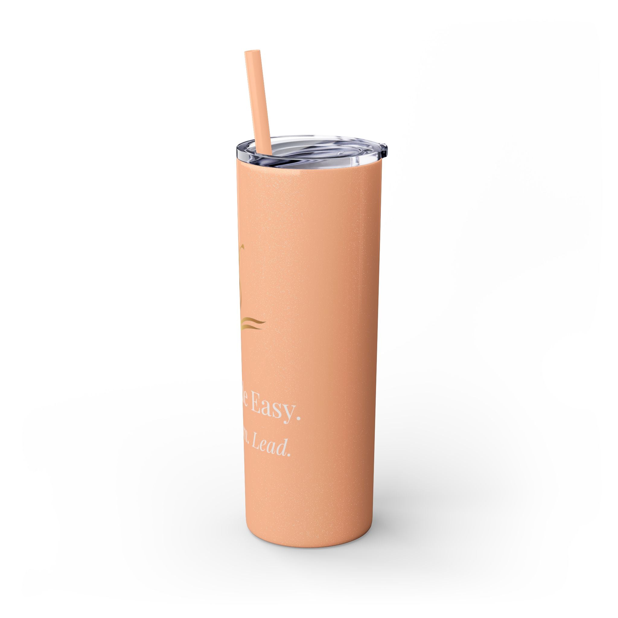 Skinny Golf Tumbler with Straw 20oz — 'Golf Made Easy'