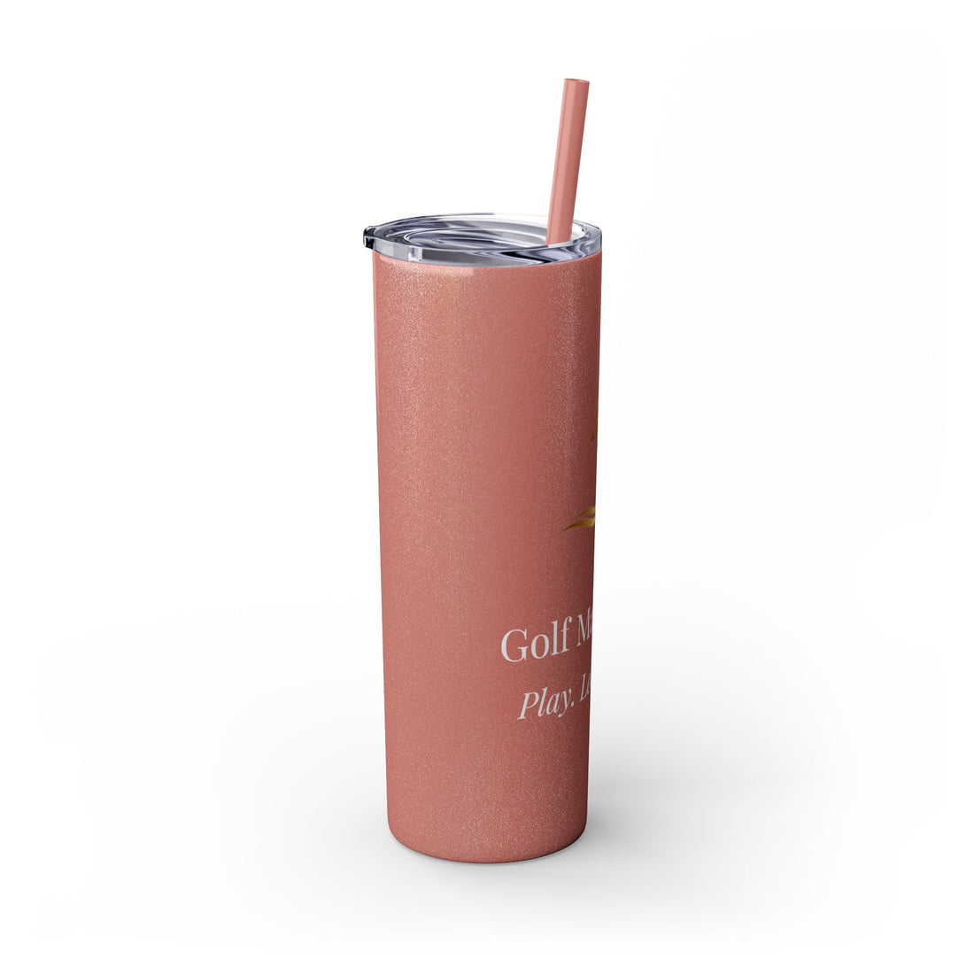 Skinny Golf Tumbler with Straw 20oz — 'Golf Made Easy'