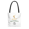 Siren Swing Co. Logo Tote Bag — Play. Learn. Lead. Golf-Inspired Canvas Tote