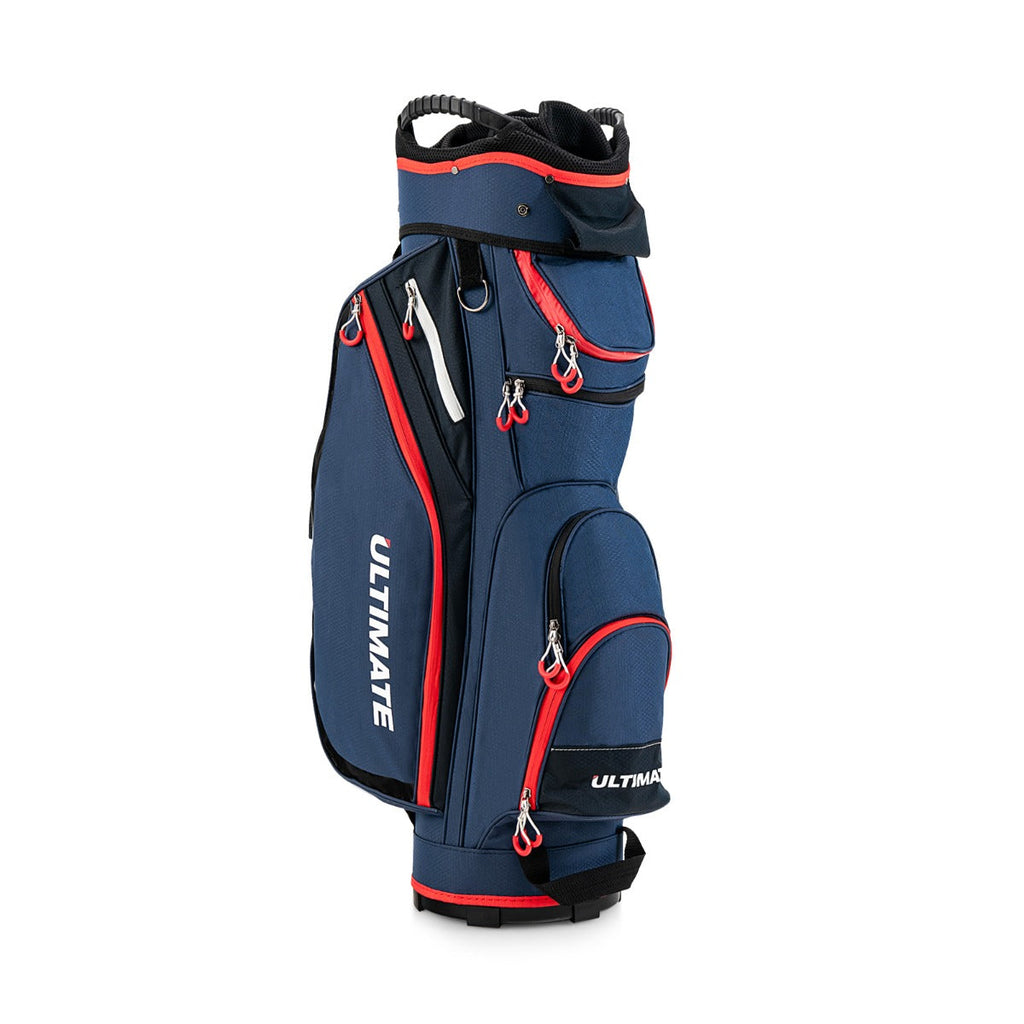 NNECW Lightweight & Large Capacity Golf Cart Bag with Beverage Cooler Bag-Blue